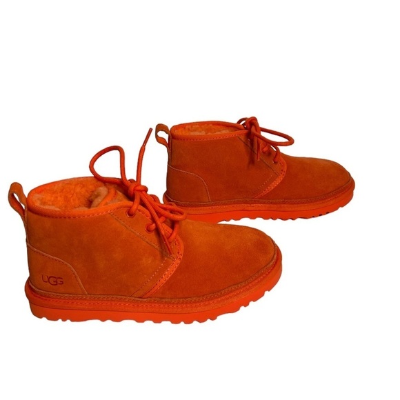 UGG Neumel Women’s Chukka Casual Suede Boots Orange Soda - Picture 3 of 9